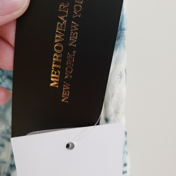 NWT Metrowear Gauzy Maxi Skirt, Lined, Teal & White, Sz.S, Pretty, Comfortable! - Picture 6 of 12